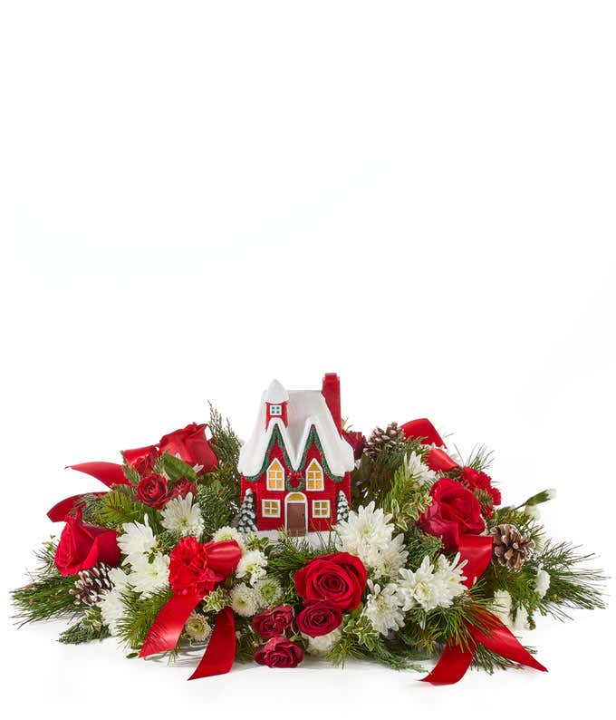 Warm Holiday Memories Centerpiece