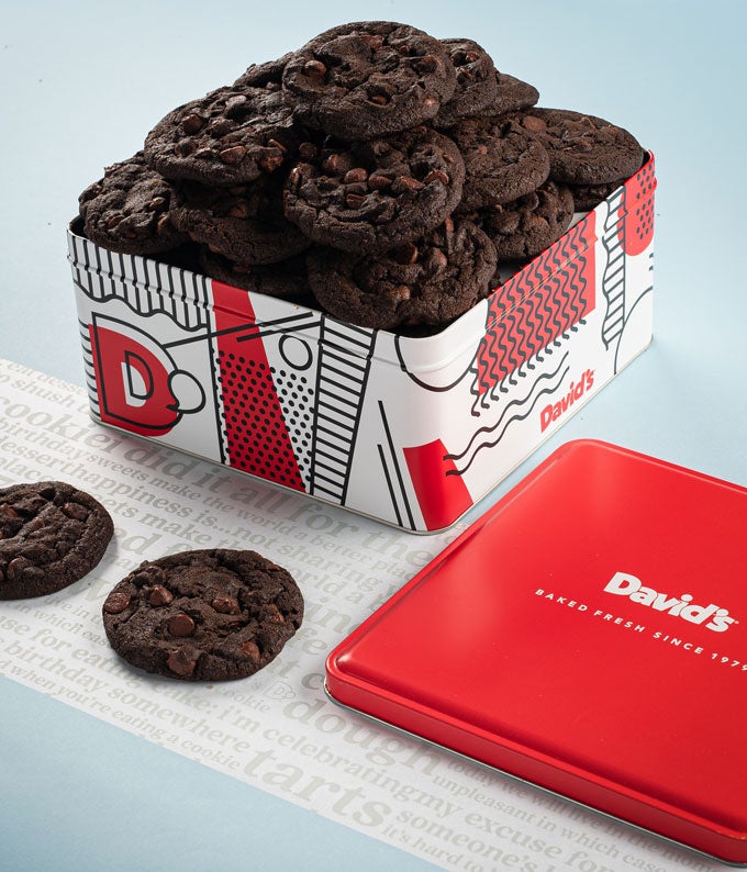 Double Chocolate Chunk Cookies Tin - 2lb