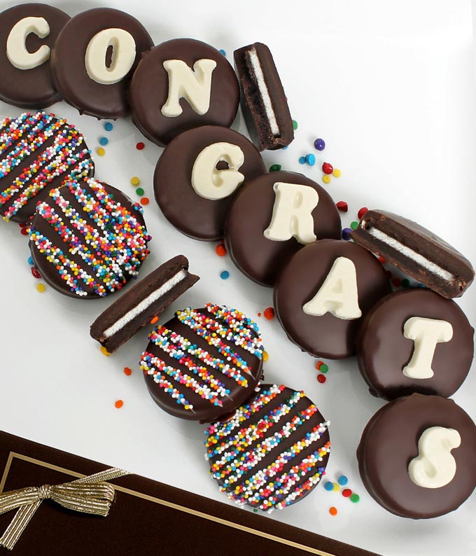 CONGRATS Chocolate Covered OREO Cookies