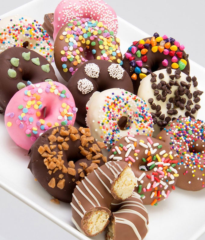 Chocolate Covered Mini Donuts
