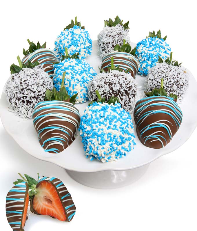 Baby Boy Chocolate Covered Strawberries