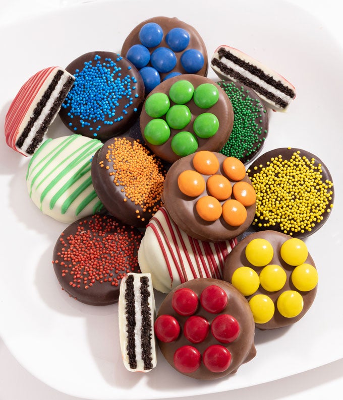 Rainbow Chocolate Covered OREO Cookies