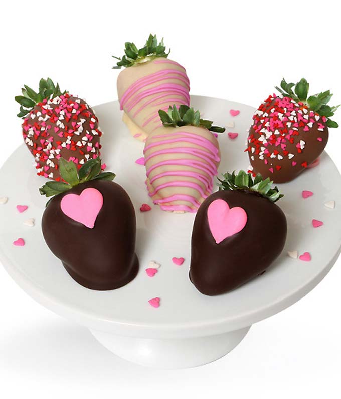 美品 限定品 Strawberry Chocolate Over Drive Love Half Dozen Chocolate Covered Strawberries at From You Flowers