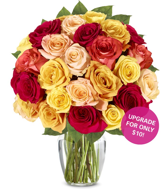 Two Dozen Assorted Fall Roses