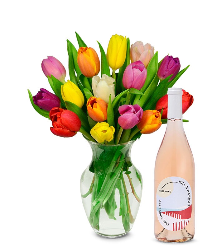 Rainbow Tulips and Ros