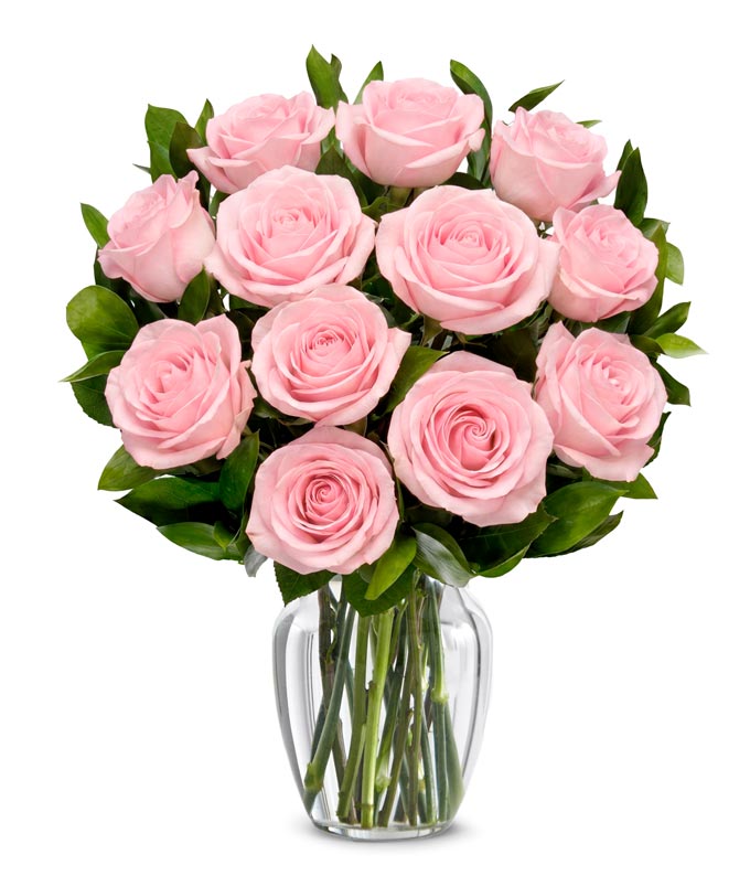 Classic Light Pink Rose Bouquet