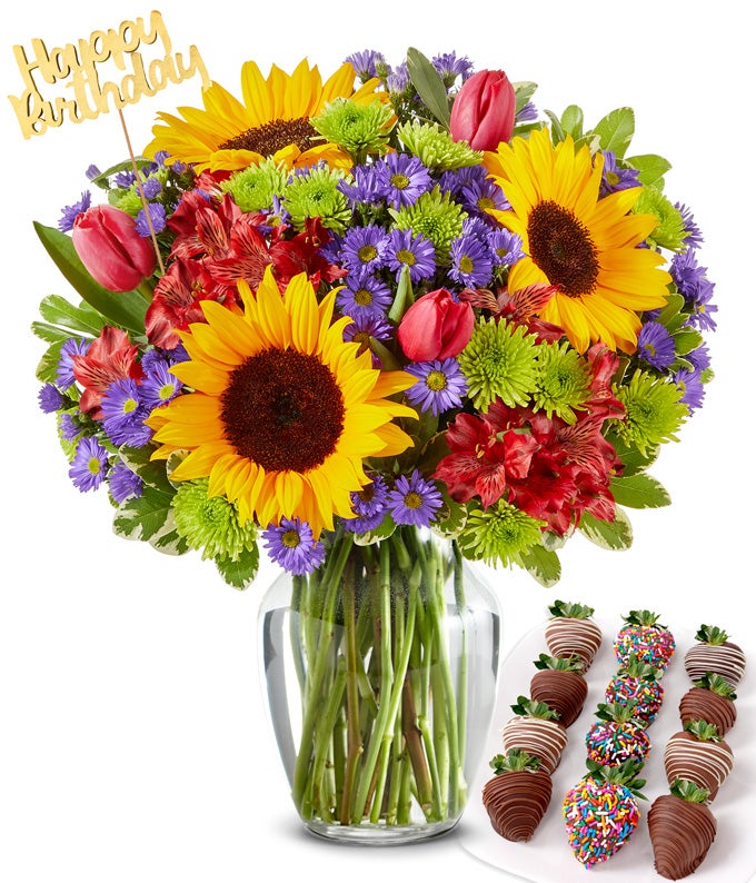Sunflower Garden Birthday Bundle at From You Flowers
