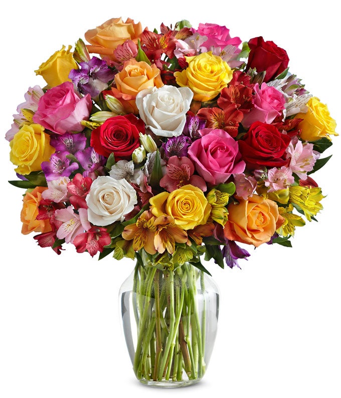 Premium Bright & Sunny Rose Bouquet