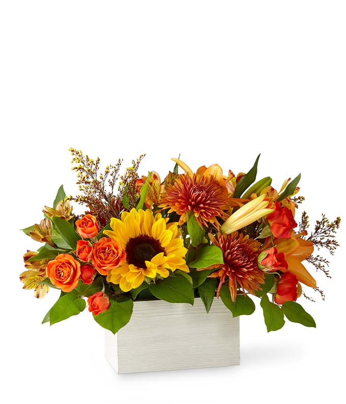Golden Sunflower Basket