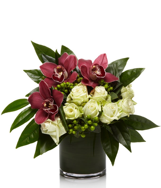 Burgundy and Emerald Wonders at From You Flowers