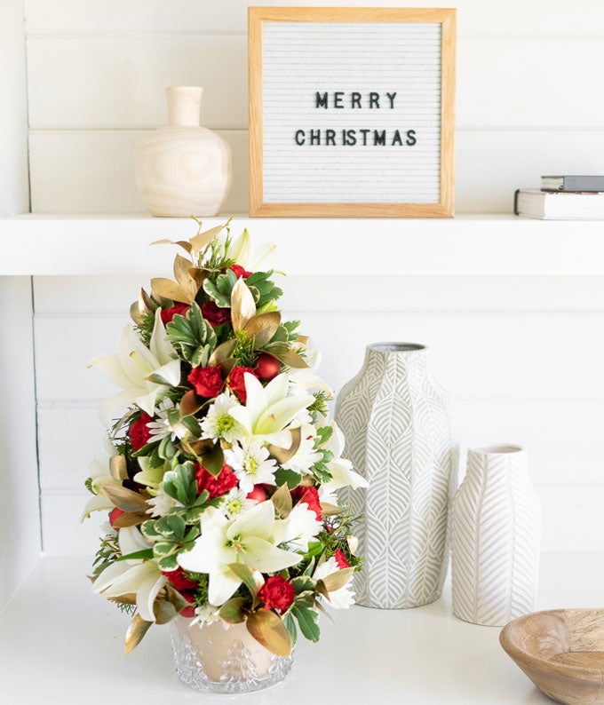 Golden Elegance Christmas Tree at From You Flowers
