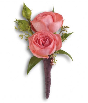 Rose Simplicity Boutonniere