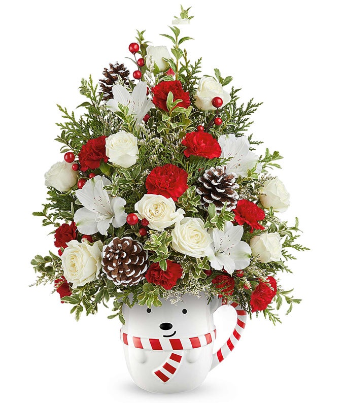 Cozy Peppermint Hugs Holiday Tree