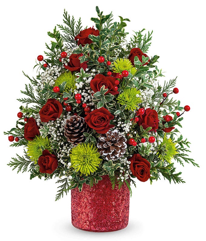 Shimmering Crimson Holiday Tree