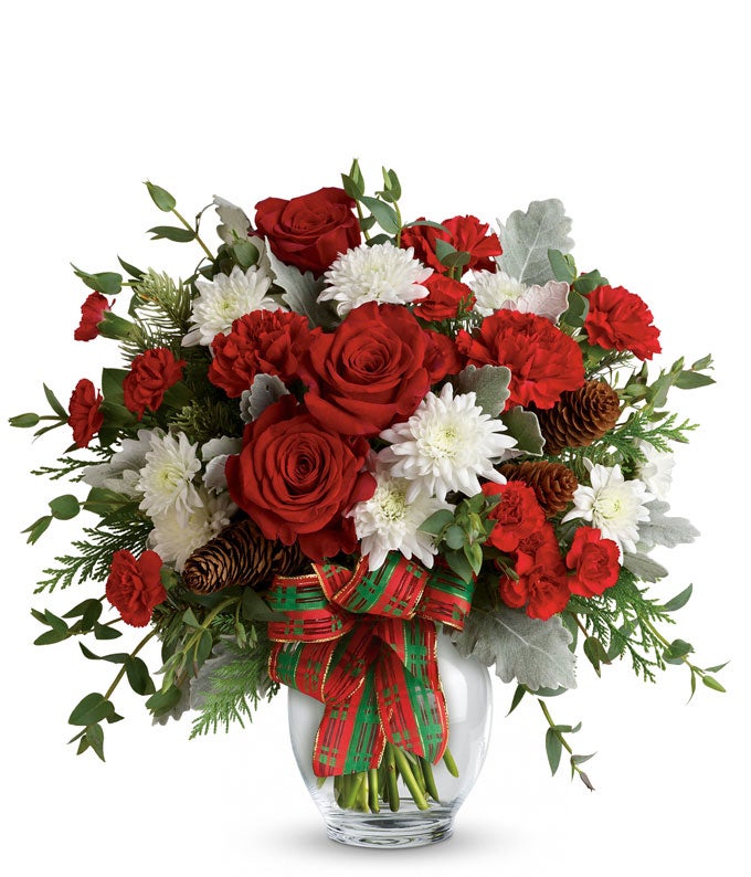 Red Holiday Joy Bouquet