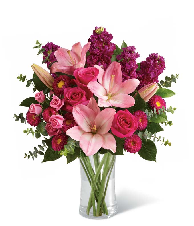 Bedazzled By Roses & Lilies at From You Flowers