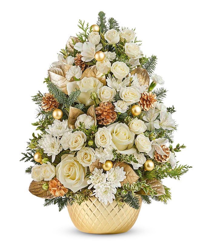 Gilded Rose Holiday Tree