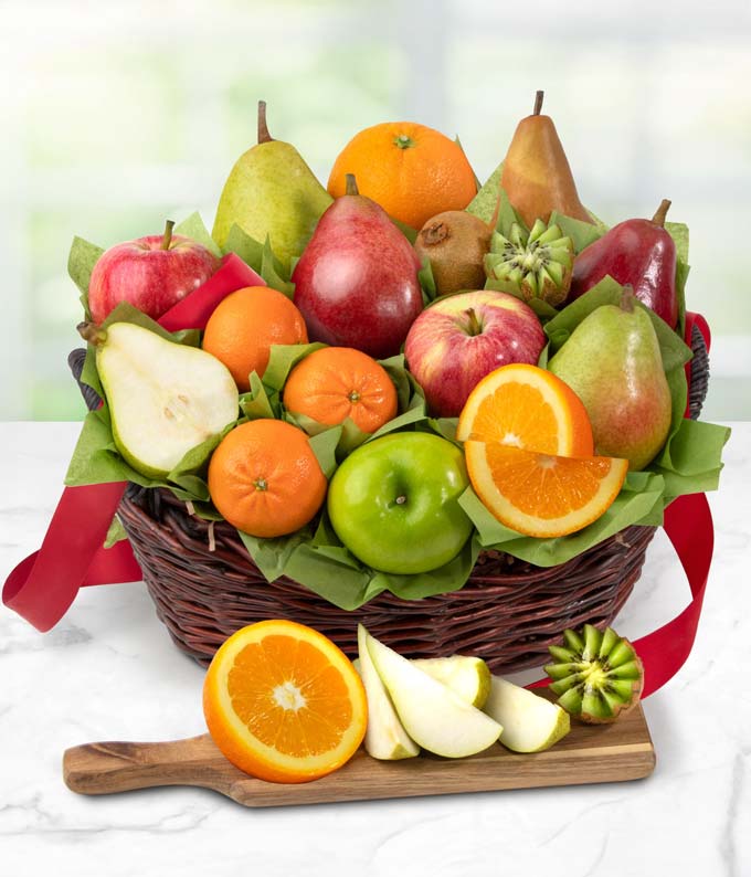 Fresh Organic Fruit Gift Basket