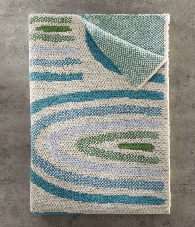 Blue Rainbow Baby Blanket