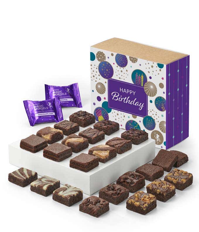 Happy Birthday Two Dozen Fairytale Brownie Morsels