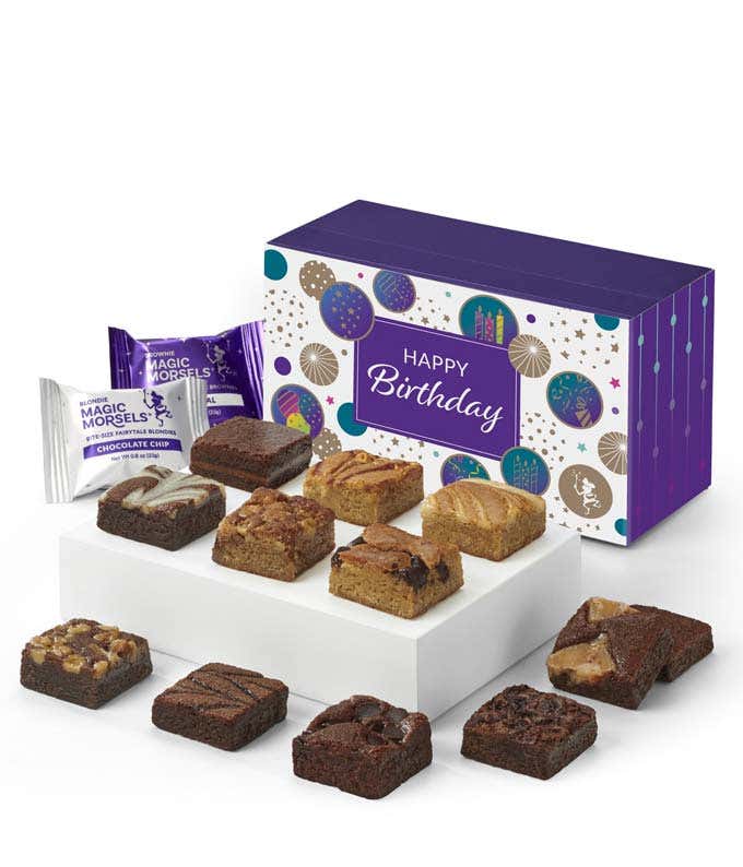 Happy Birthday Dozen Fairytale Brownie & Blondie Morsels