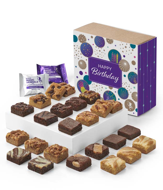 Happy Birthday Two Dozen Fairytale Brownie & Blondie Morsels