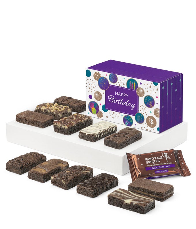 Happy Birthday Dozen Fairytale Brownie Sprites