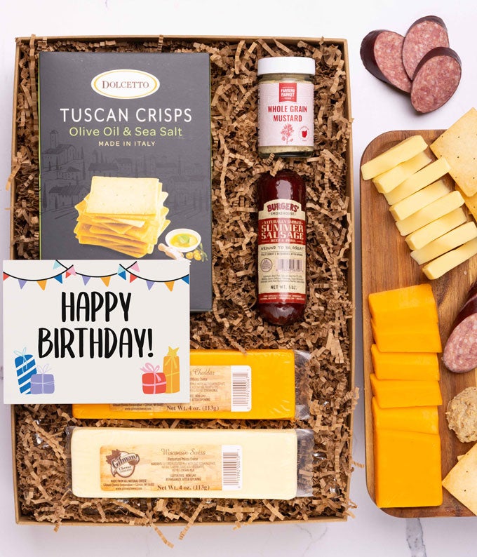 Happy Birthday! Cheese & Meat Gift Box
