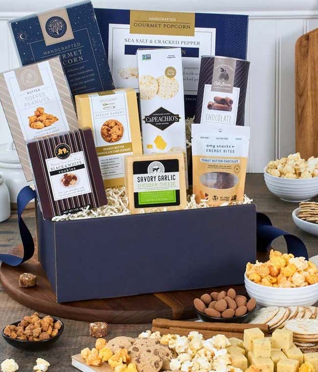 Sweet and Salty Chocolate Treats Basket