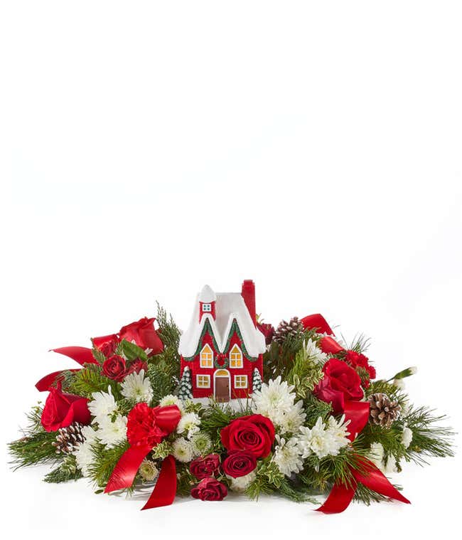 Warm Holiday Memories Centerpiece