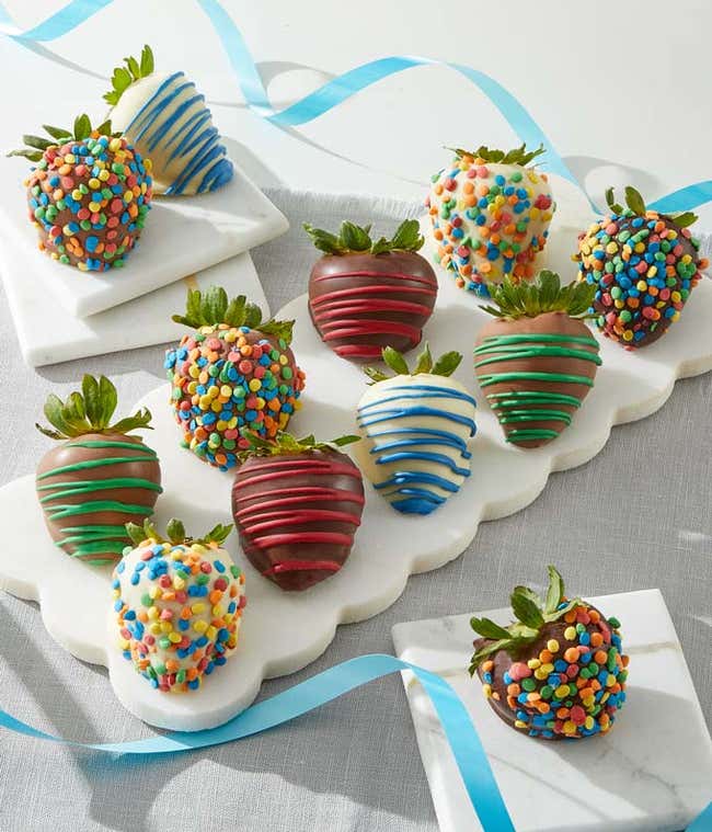 Birthday Chocolate Covered Strawberries 