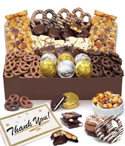 Thank You - Belgian Chocolate Covered Snack Tray
