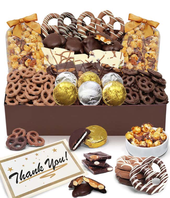 Thank You - Belgian Chocolate Covered Snack Tray