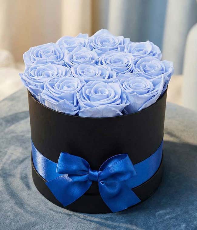 Luxury Sky Blue Forever Roses