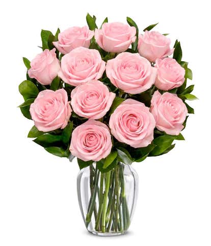 Classic Light Pink Rose Bouquet