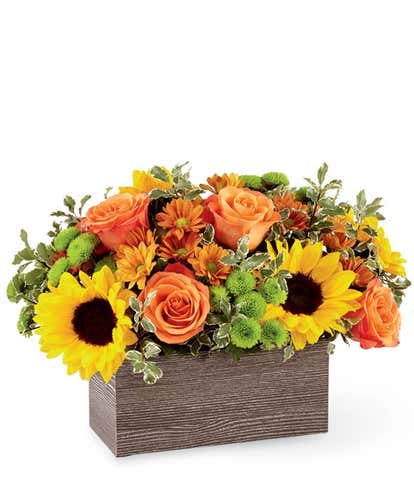 Butterscotch Blossoms Basket