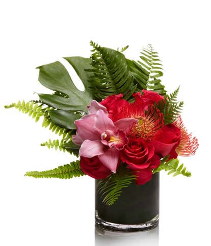 Tropical Rose & Orchid Elegance