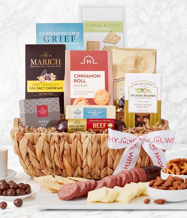 Caring Condolences Sympathy Basket