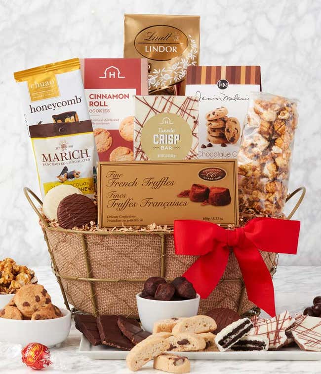 Sweet &amp; Salty Chocolate Delights Basket