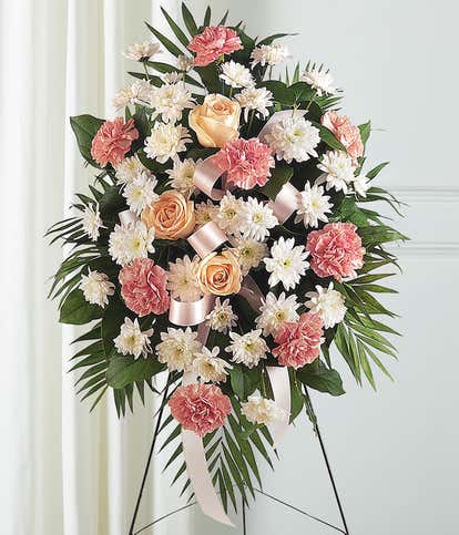 Pastel Floral Sympathy Standing Spray