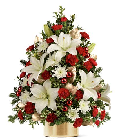 Golden Elegance Christmas Tree