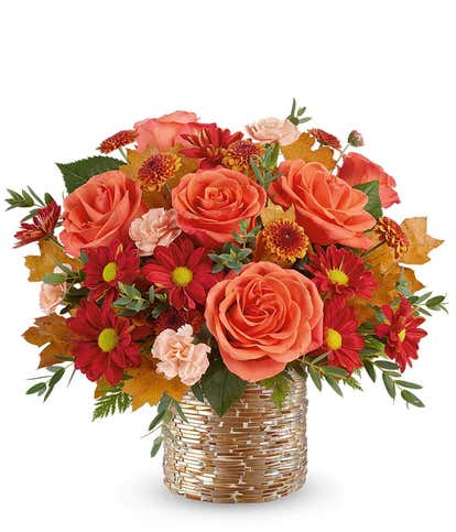 Gilded Autumn Roses