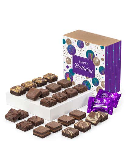 Happy Birthday Two Dozen Fairytale Brownie Morsels