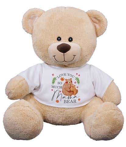 Love You Mom Stuffed Bear