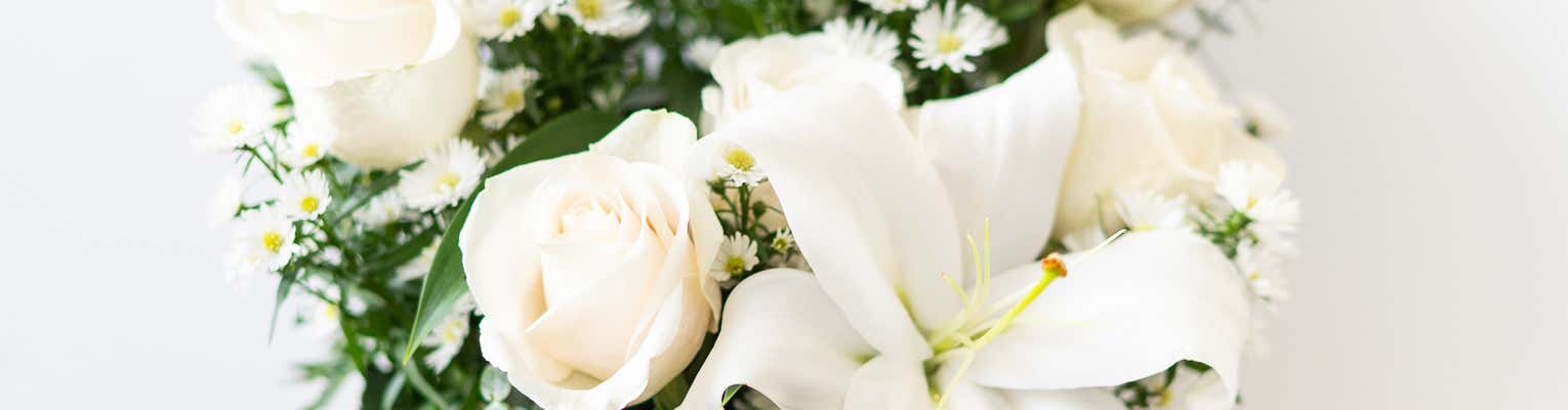 White Sympathy Flower Arrangement, Shop Sympathy Flowers